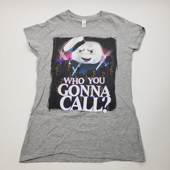 Ghostbusters Stay Puff Marshmallow Graphic T-Shirt - Picture 1 of 4